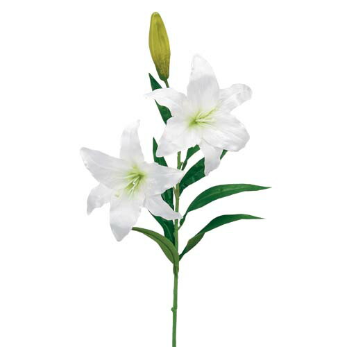 カサブランカ(2/1)　3本セット販売　装飾・造花ディスプレイ　ウィンドウ装飾・店舗用装飾