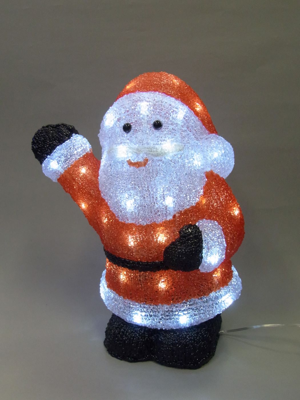 サンタクロース(L3D800)（高さ34.5ｃｍ）LEDライトイルミネーション　電飾　会場を盛り上げるクリスマス装飾　エアディスプレイ