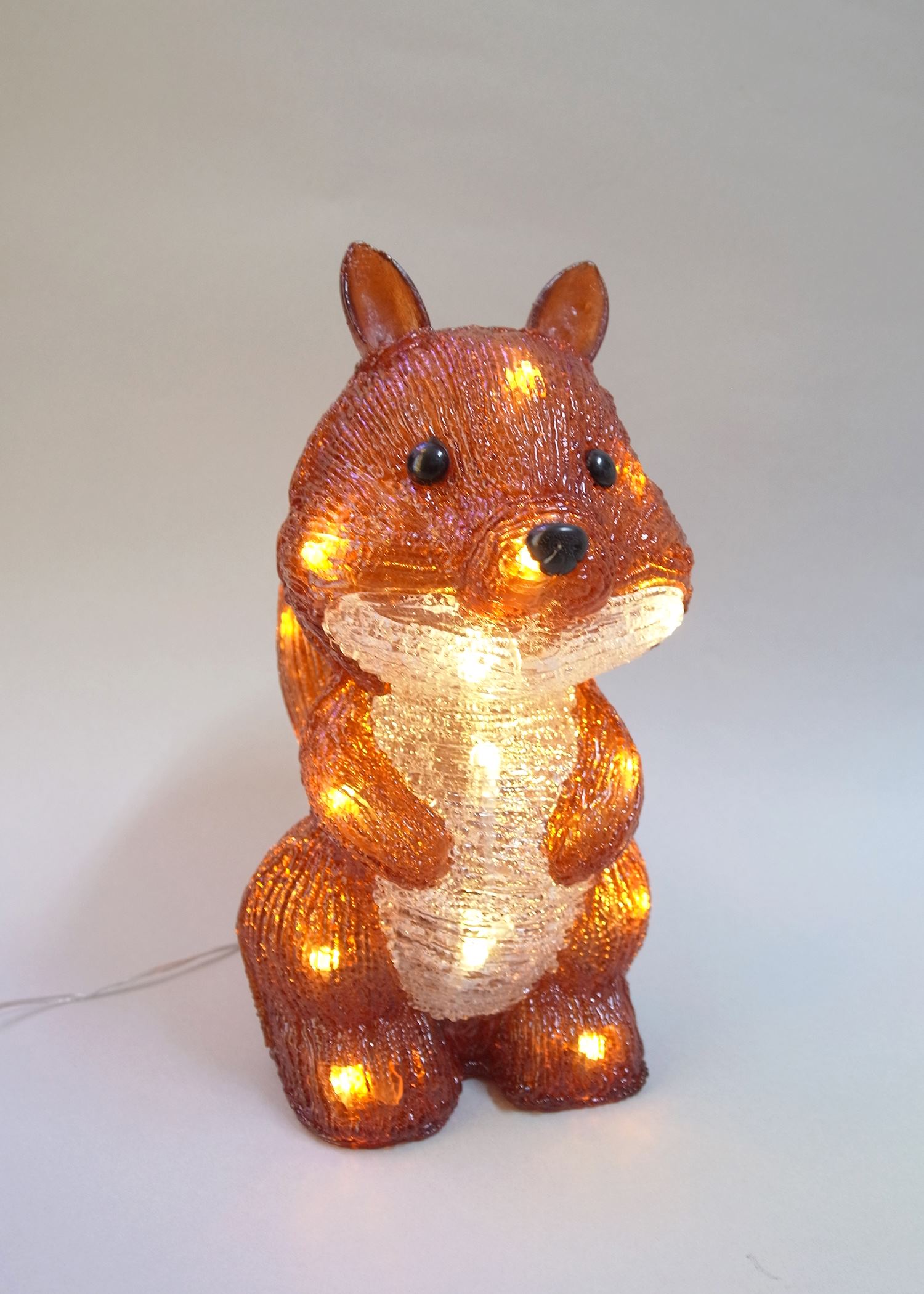 リス(L3D389)　高さ30ｃｍ　電飾　クリスマス　動物　アニマルディスプレイ　LEDライトイルミネーションオブジェ｜ゴールドスター 9,196円