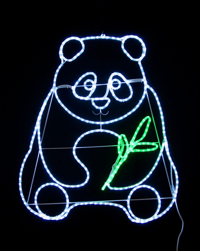 パンダ(L2DM401)クリスマスデザインモチーフ電飾 LEDライト装飾 クリスマス飾り