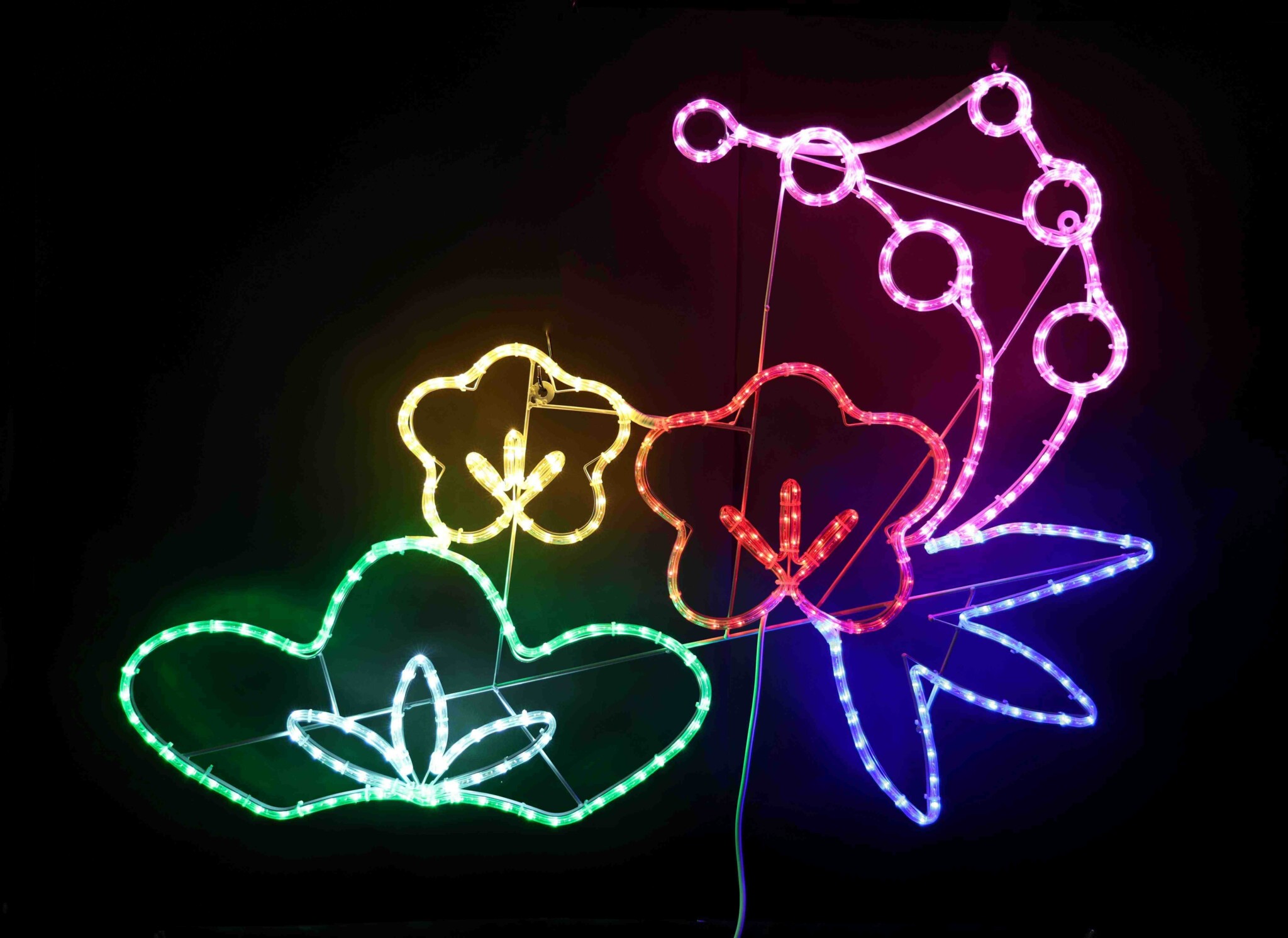 楽天市場】謹賀新年(L2DM147) 150×80cm LEDライト装飾 お正月飾り 電