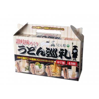 讃岐味めぐり　うどん巡礼４食組　24個セット販売　人気のうどん4種類を食べ比べできます。ご挨拶品　麺類　食品ギフト　販促品・景品・ノベルティ・記念品