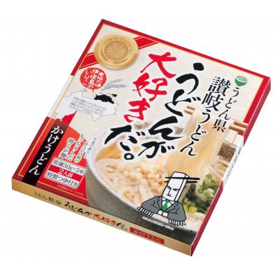 うどん県 うどんが大好きだ讃岐うどん 束組 48箱セット販売 伊吹のいりこの旨みにかつお節のコクをプラスしたお出汁で作った特製つゆ付き Fitzfishponds Com