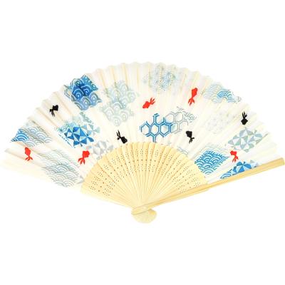 白竹扇子(金魚)140本セット販売 涼しげな白竹を親骨に使用した、かわいい金魚柄の扇子 和柄扇子|ゴールドスター