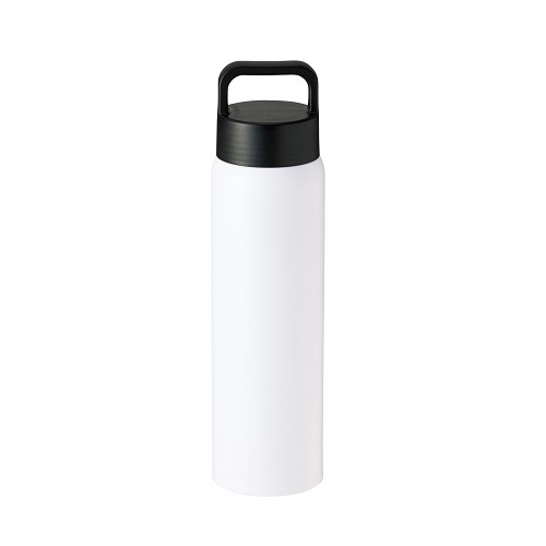 手持ち部分付き添い人スタイリッシュボトル 750ml 30本仕掛ける売りわたす たっぷり電気容量 蓋は手持ち部分遣りかた 分かりやすい＆今めかしいなステンレス鋼瓶 白いこと マイ瓶 販促品・割り増し金・ノベルティ・不死化品