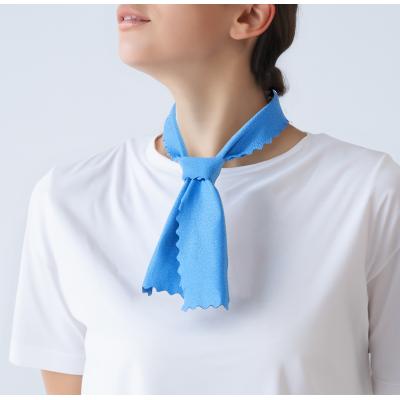 ひんやり冷感ネックタオル　240枚セット販売　水で濡らしてさらにひんやり　首に巻きやすいスリムタイプ　接触冷感生地　クールタオル　熱中症対策　ひんやりグッズ　販促品・景品・ノベルティ・粗品｜ゴールドスター