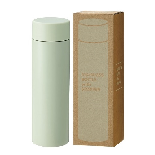 ストッパー付き添い人無意味さステンレス鋼瓶 230ml 緑であること 72本書き割り売りわたす 小っちゃいすぎず大きいすぎないちょうど似つかわしい大いさ か細い瓶 持ちはこびに助けになる マイ瓶 販促品・割り増し金・ノベルティ・不死化品