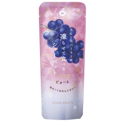 ホシフルーツ フルーツパーラーの凍らせて食べるシャーベット ピオーネ 80g 60個セット販売 国産果実の美味しさをまるごと凝縮した常温保管タイプのフルーツシャーベット ゼリー スイーツ 販促品・景品・ノベルティ|ゴールドスター