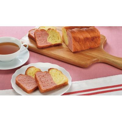 ボローニャ　紅白デニッシュローフ　36箱セット販売　いちご風味の赤い生地で縁起の良い紅白生地に　特別な記念品に　ご挨拶品　パンギフト　販促品・景品・ノベルティ