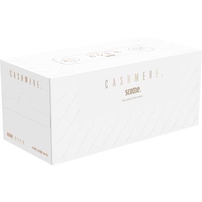 スコッティカシミヤ 220W　80個セット販売　塗工をしていないティシュー本来のふんわり感とやわらかさ　インテリアになじむ白基調でシンプルなデザイン　販促品・景品・ノベルティ　※個人宅・沖縄・離島へのお届け不可商品 16,830円
