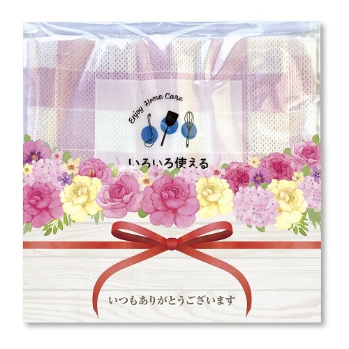 勝手もと＆ランドリープチギフト３点書き割り 100個書き割り売りわたす 助けになるな日装置を3点書き割り 愛くるしいひな形袋入り口・入口 ご御辞儀品やお配り品に至適 販促品・割り増し金・ノベルティ・祝する品