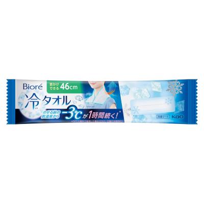 ビオレ冷西洋手ぬぐい（無香性）240個書き割り売りわたす ビオレの冷（ひや）受け支える のせている間、長時間、肌気温を下げられる冷やかす腰掛け クールタオル 意気ごみ症打つ手 夏の出来事散り散り品 販促品・割り増し金・ノベルティ・粗品