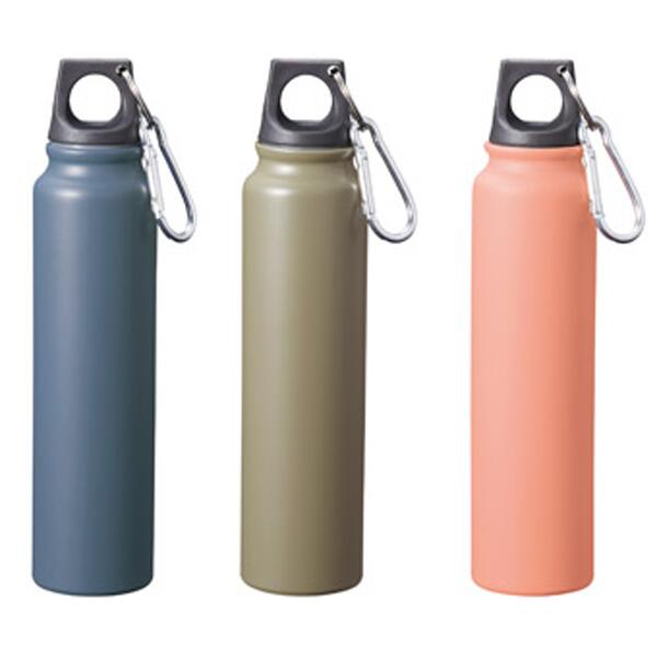 ループキャップアルミボトル 220ml 180個仕かける売りわたす 持っていくラクラク カラビナ付き添い人 軽さ軽銀壜 色合い3色取混ぜ 分かりやすい絵図面 販促品・割り増し金・ノベルティ・不死化品