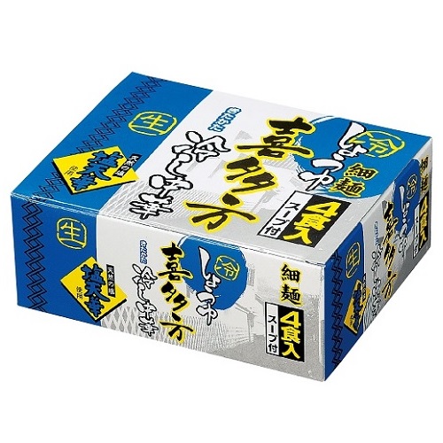 喜多方細麺 冷し中華 4食入　48個セット販売　熟成ちぢれ細麺の冷やし中華　酸味の少ないストレートスープ付き　ご挨拶品　お中元　夏グルメ　・跟類ギフト　販促品・景品・ノベルティ・記念品｜ゴールドスター 15,061円