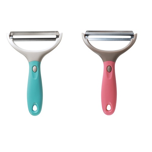 これは便利！使い分けピーラー3点セット　80個セット販売　3種類の替え刃が付属　用途に合わせて選べる　2色取混ぜ　キッチングッズ　販促品・景品・ノベルティ・粗品