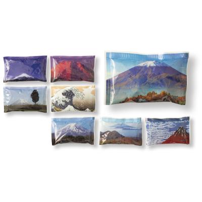 キャッチクール保冷剤 50ｇ（富士山） 600個セット販売　富士山の写真や絵がフィルムに印刷された保冷剤！中身の水には富士山の湧水を使用しています　クールグッズ　販促品・ノベルティ・景品・粗品