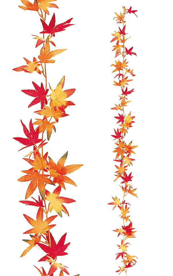 秋のかざり付ける もみじガーランドＭＩＸ 24個書き割り売りわたす L180ｃｍ 槭樹 造花 もみじ 見せびらかす バス発着場かざり付ける 飾り付け 出来事上演