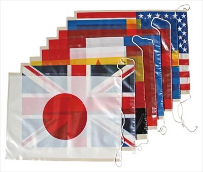 ビニール万国旗（大）8ヵ国　10個セット販売　国旗ディスプレイ　スポーツ応援グッズ　店舗　飾り付け