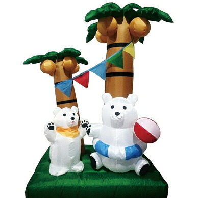 売買 夏の装飾 ディスプレイパームシロクマ 180ｃｍ 室内用 常点灯 Fucoa Cl