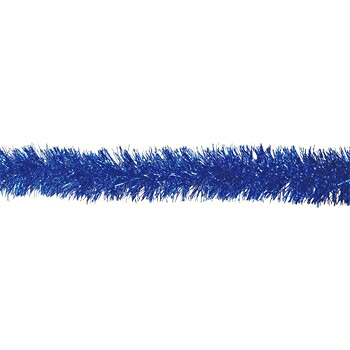 クリスマス　飾りつけ　装飾　シャインカラーモール　ブルー　12本セット販売