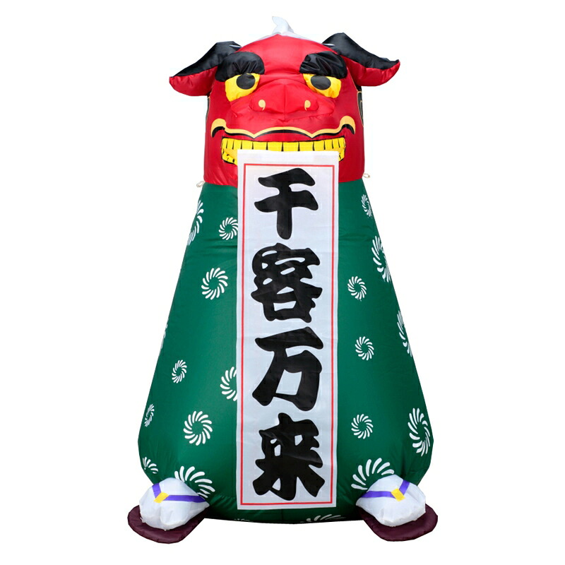 エアディスプレイ 獅子舞 100cm 店内仕様・光りません 垂れ幕5枚付き|ゴールドスター