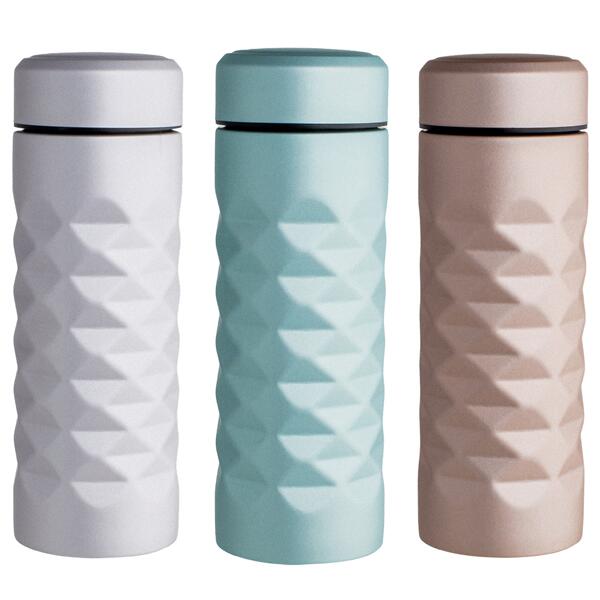Lus cube bottle 380ml ステンレス鋼 マグボトル 魔法瓶 吸い筒 ステンレス鋼瓶 ステンレスマグ 他にない金剛石のような立体的取りすてる上半身 御膳上等感のある光輝色合い
