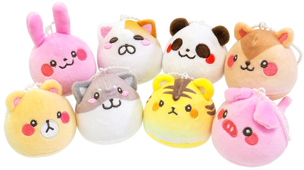 楽天市場】【8個セット】ぽてまるフレンズもっちりマスコット