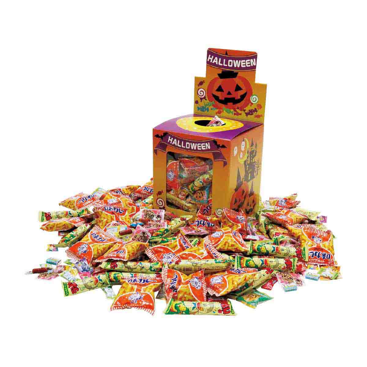 ハロウィン景品　ハロウィン駄菓子つかみどりイベントセット100名様用　学校・子供会・幼稚園景品に人気の商品　イベント販促品・景品・ノベルティ