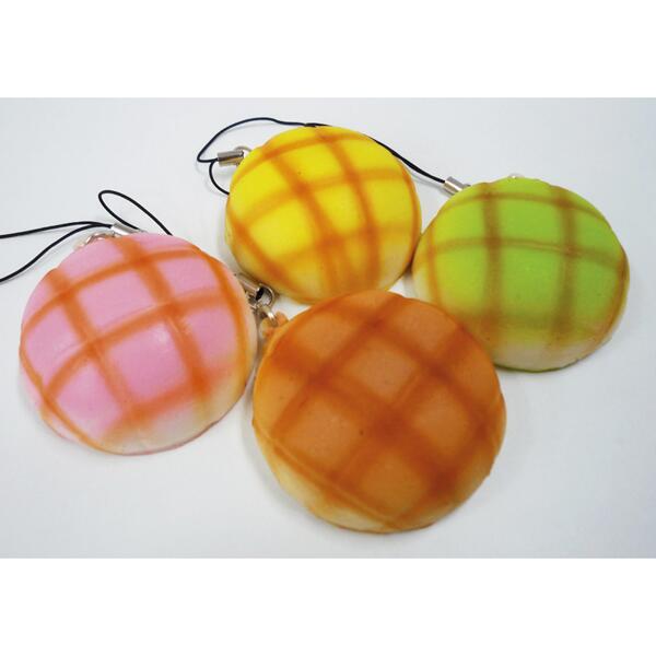 メロンパンストラップ　50個セット販売　ガチャガチャ景品　カプセルトイ　すくいどり　カプセルなし