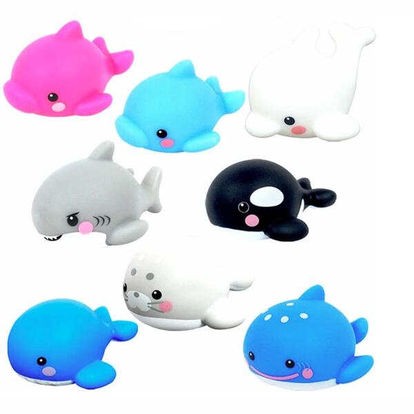 カプセルトイ　ぷかぷか人気の海の動物シリーズ2　50個セット　すくいどり景品　ガチャ景品に最適　指で押すとピューと鳴るよ