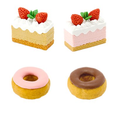 ガチャガチャ景品　カプセルトイ　おもしろ消しゴム　ケーキNo.1　60個セット販売　カプセルなし
