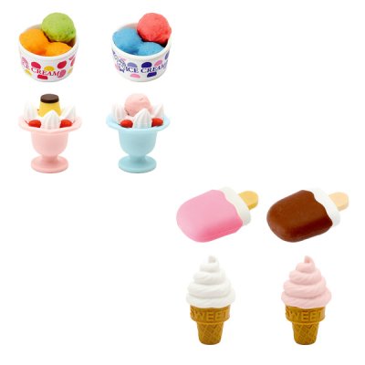 ガチャガチャ景品　カプセルトイ　おもしろ消しゴム　アイス　60個セット販売　カプセルなし
