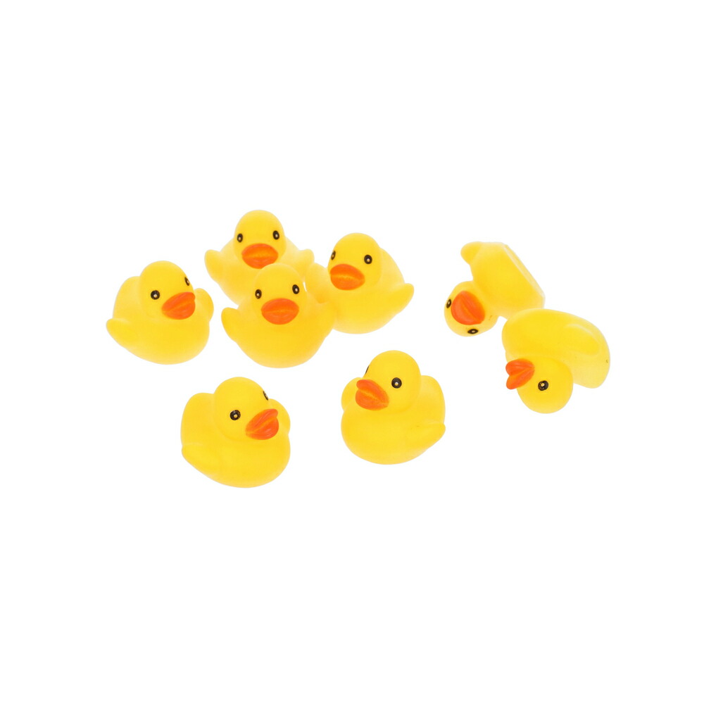 うきうきアヒルmini　100個セット販売　すくいどり・ガチャガチャ用カプセルトイにも最適　浮かべる動物マスコットの王道のアヒルは欠かせません