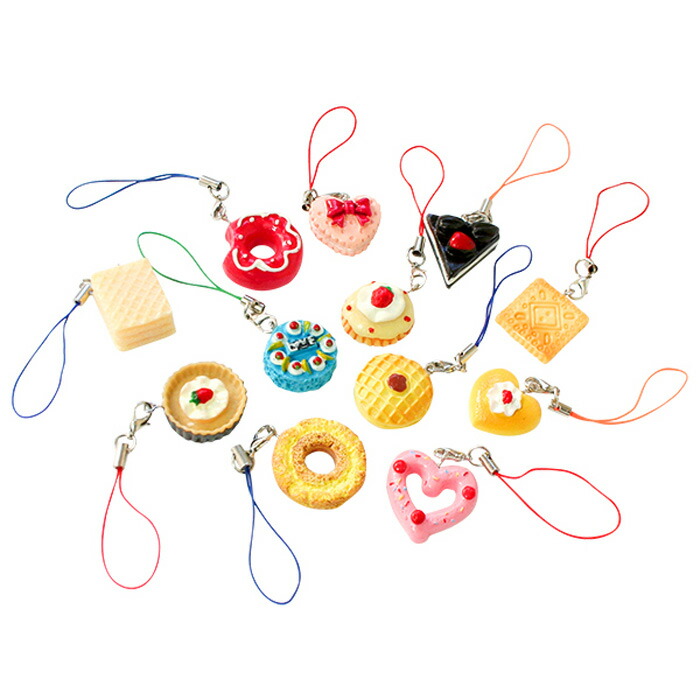 楽天市場 ガチャガチャ景品 カプセルトイ すくいどり お菓子のストラップ スイートスイーツストラップ 50個セット販売 ゴールドスター