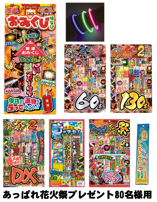 夏の決定付ける版 素晴らしい火工品祝い事差し上げ物 80名様用 夏といったら火工品 火工品抽せん会 抽せん市民大会は届いてすぐにでき事が始められます