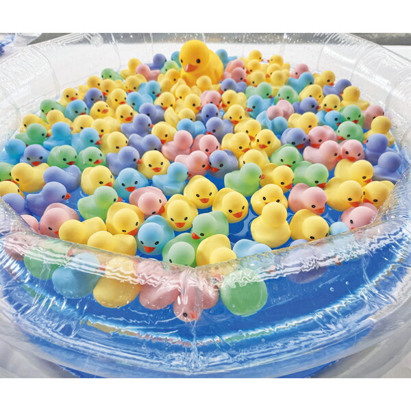 カラフルアヒル　すくいどり大会　100名様　ラストワン付き　釣って遊んで楽しいつり大会　夏祭り・子供会・自治会・縁日イベント