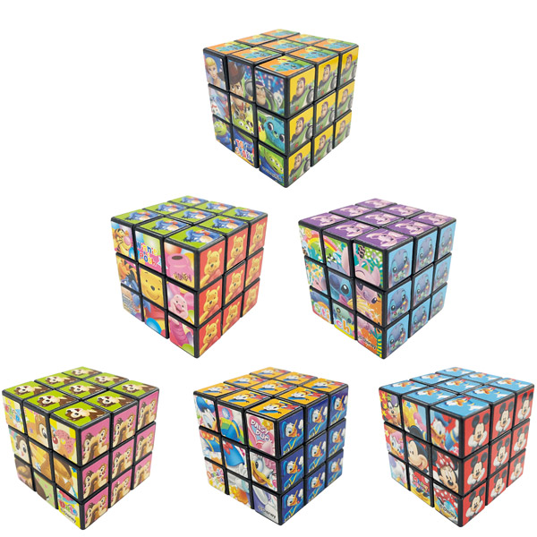 ディズニー6面パズル　48個セット販売　すくいどり景品　ガチャ景品に最適　カプセルトイ