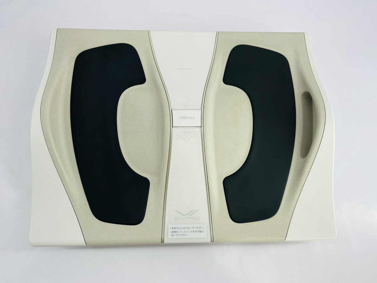 【中古品・見せびらかす品】【箱皆無本体のみ】 【遠隔操作なし】【キズ・欠けらあり】SIXPAD シックスパッド Foot Fit 3（フットフィット 3） 白いこと MTG TRAININGGEAR ジェルシート不必要