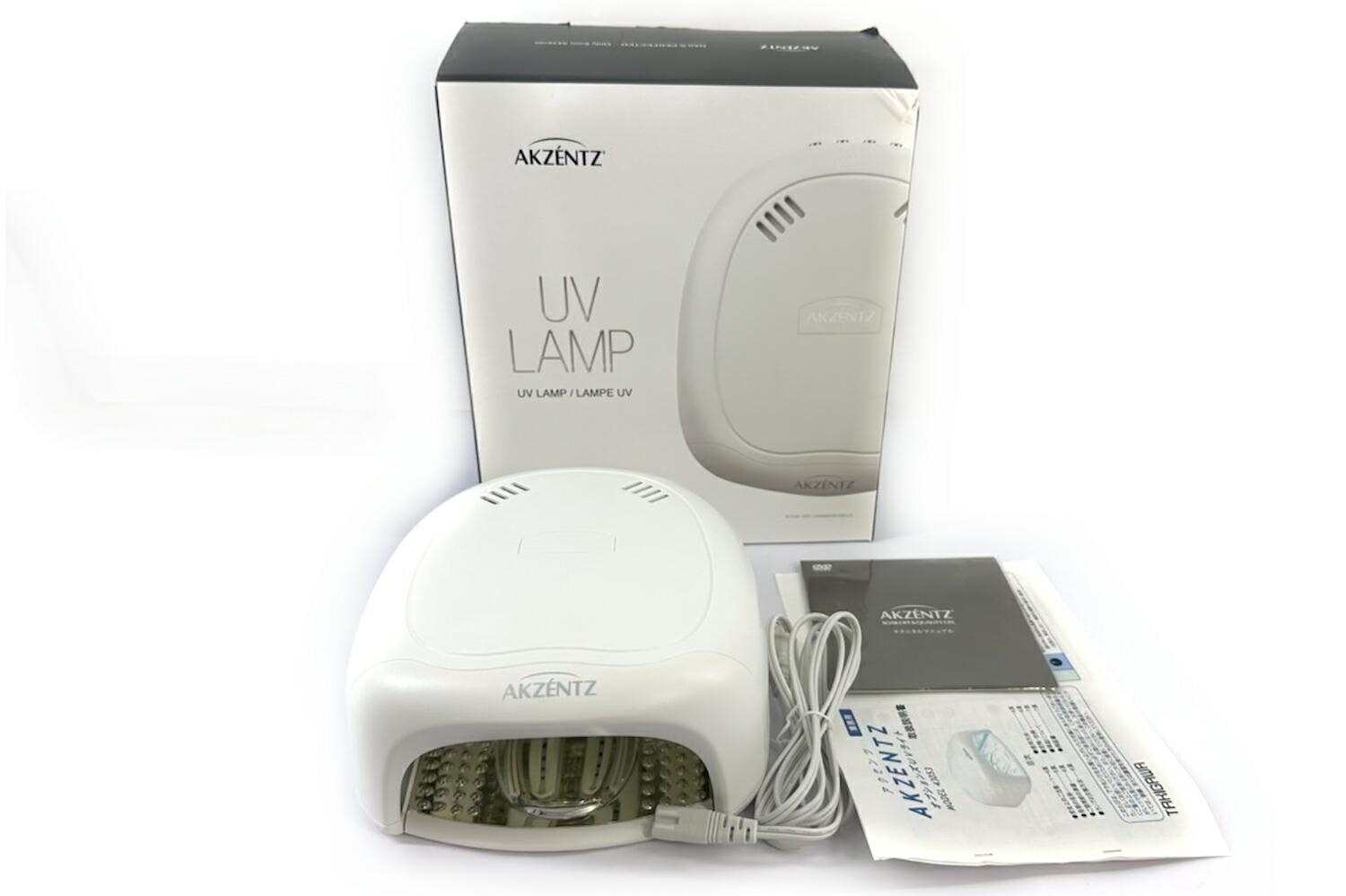 【中古品・美品】アクセンツ（AKZENTZ）オプションズ UV ジェルネイルライト UV ともし火 ネイル