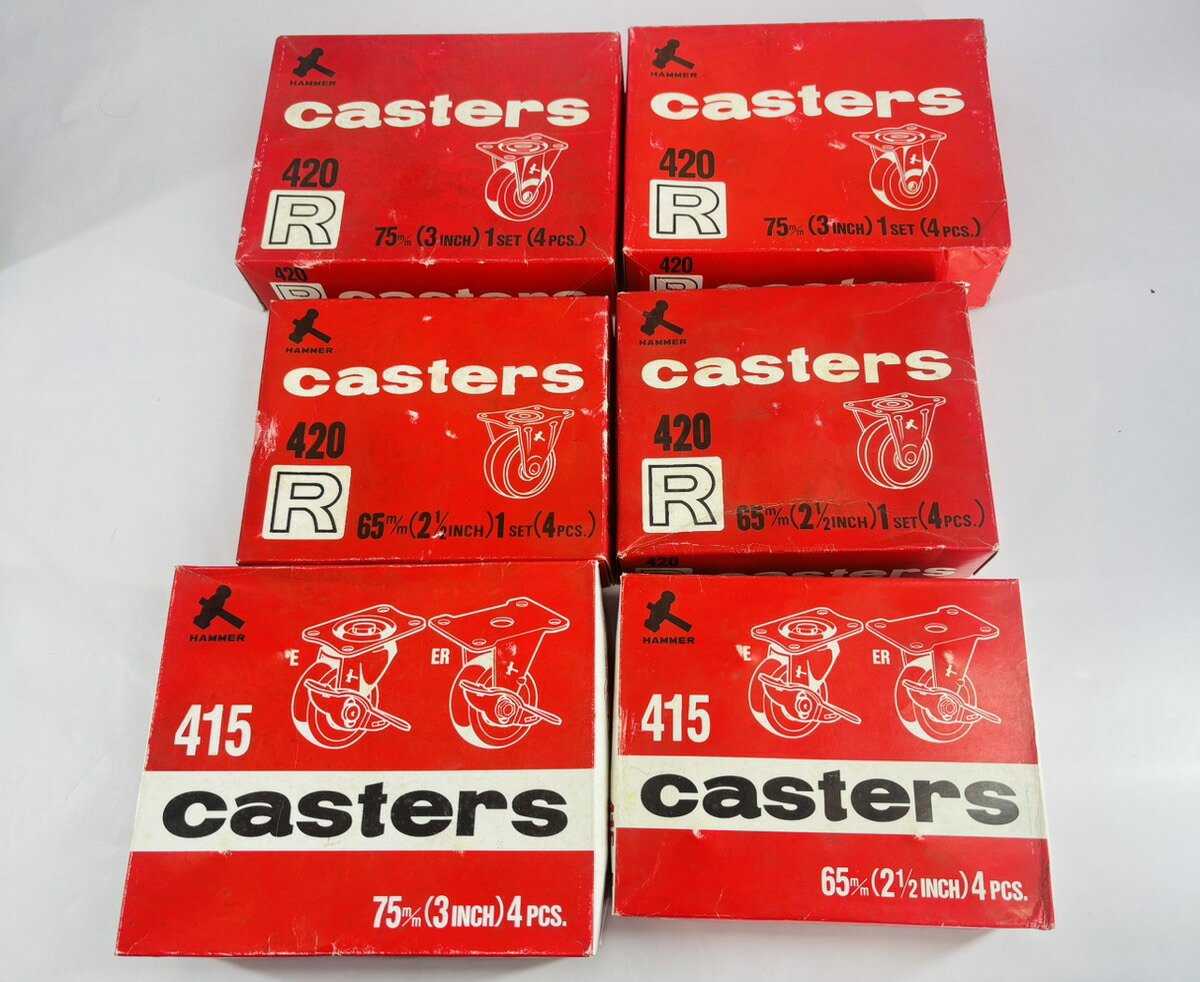 【逃げ口品/6箱書き割り】鉄槌 キャスター Casters 420 75 65 420 415 K56162