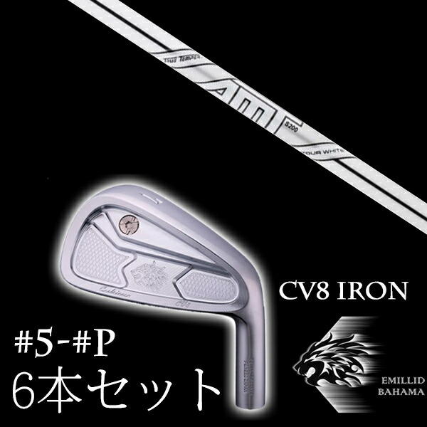 カスタムクラブ エミリッドバハマ カールヴィンソン CV8アイアン #5-PW 6本セット ダイナミックゴールド DG AMTツアーホワイト トゥルーテンパー EMILLID BAHAMA|ゴルフトゥエンティ