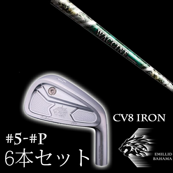 カスタムクラブ エミリッドバハマ カールヴィンソン CV8アイアン #5-PW 6本セット ワクチンコンポ GR350 EMILLID BAHAMA|ゴルフトゥエンティ