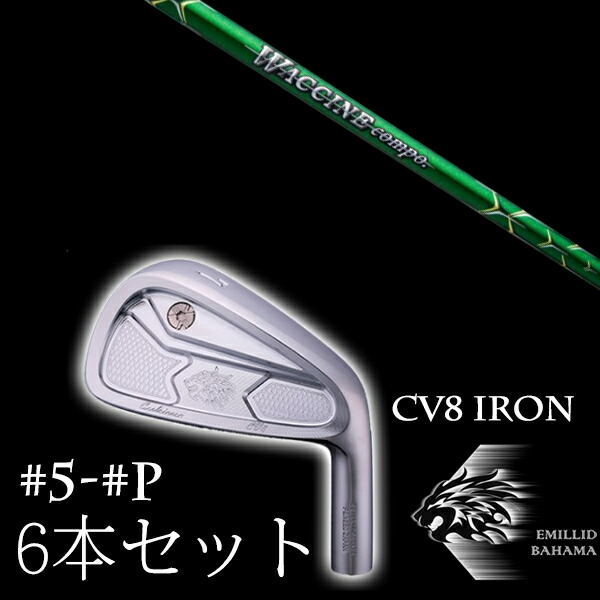 カスタムクラブ エミリッドバハマ カールヴィンソン CV8アイアン #5-PW 6本セット ワクチンコンポ GR351 EMILLID BAHAMA｜ゴルフトゥエンティ