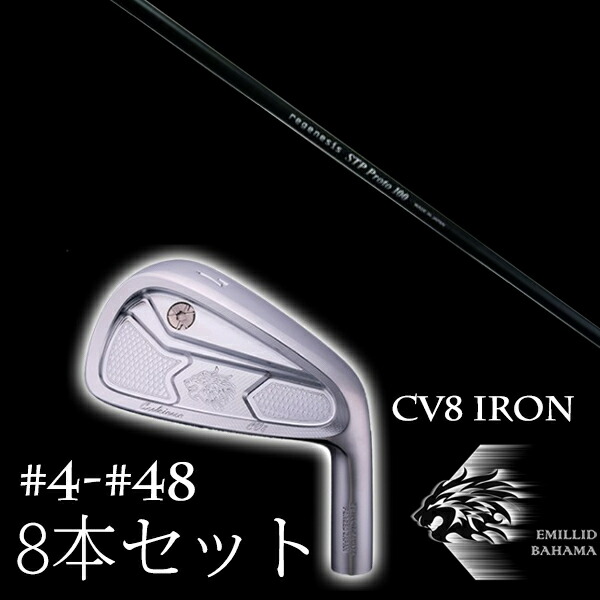 8本セット カスタムクラブ エミリッドバハマ カールヴィンソン CV8アイアン #4-#48 CRAZY STP Proto プロト EMILLID BAHAMA|ゴルフトゥエンティ