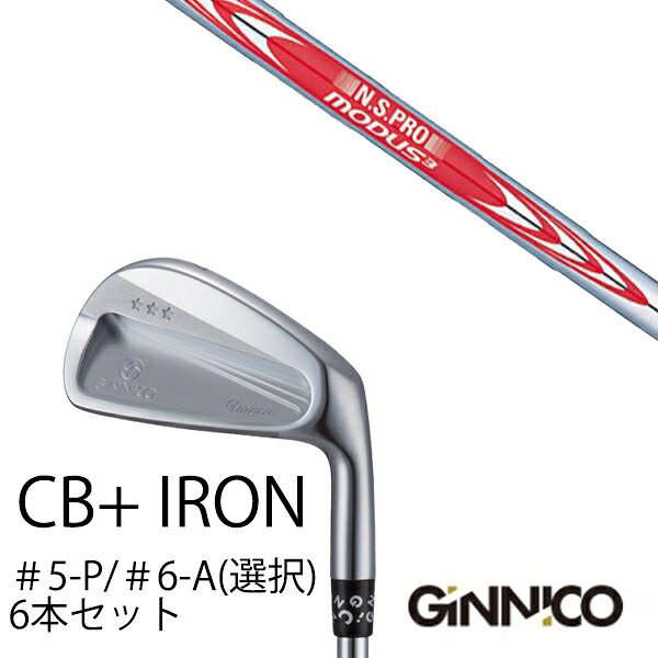 カスタムクラブ 6本セット / イオンスポーツ ジニコ GINNICO CB+ Iron #5-P ＃6-A 番手選択 / NSプロ モーダス3 ツアー120 日本シャフト エヌエスプロ / EONSPORTS｜ゴルフトゥエンティ