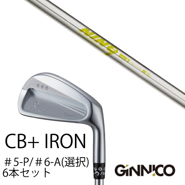 カスタムクラブ 6本セット / イオンスポーツ ジニコ GINNICO CB+ Iron #5-P #6-A 番手選択 / K's-NINE9 ケーズナイン 島田ゴルフ製作所 / EONSPORTS|ゴルフトゥエンティ