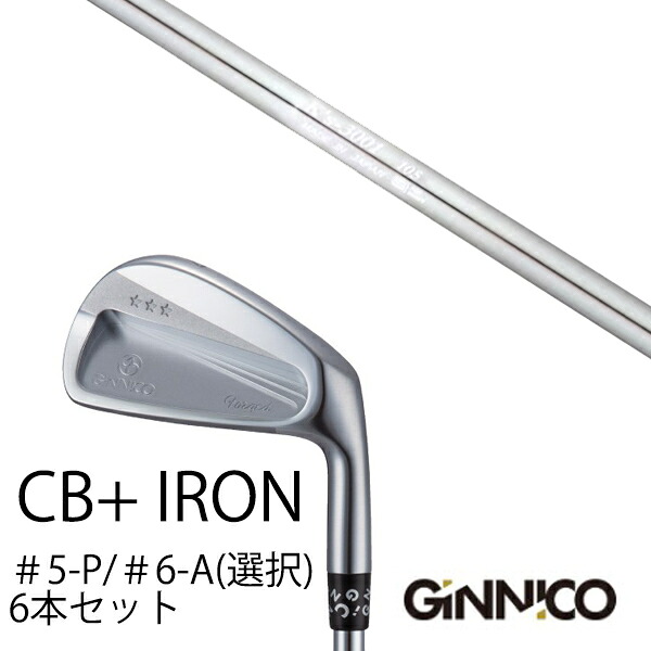 カスタムクラブ 6本セット / イオンスポーツ ジニコ GINNICO CB+ Iron #5-P #6-A 番手選択 / K's-3001 105 ケーズ3001 105 島田ゴルフ製作所 / EONSPORTS|ゴルフトゥエンティ