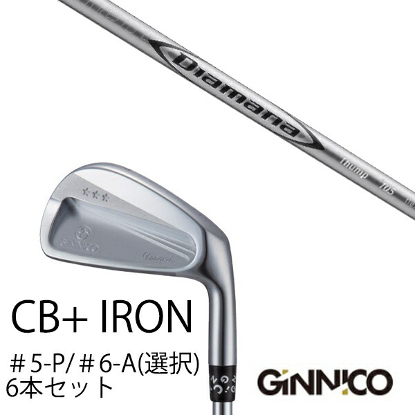 カスタムクラブ 6本セット / イオンスポーツ ジニコ GINNICO CB+ Iron #5-P #6-A 番手選択 / ディアマナ サンプ Diamana Thump 三菱ケミカル / EONSPORTS|ゴルフトゥエンティ