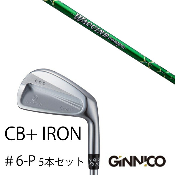 カスタムクラブ 5本セット / イオンスポーツ ジニコ GINNICO CB+ Iron #6-P / ワクチンコンポ GR351 WACCINEcompo GR351 / EONSPORTS|ゴルフトゥエンティ