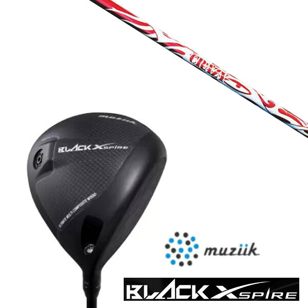 カスタムクラブ ムジーク On The Screw BLACK XSPIRE DRIVER SLEルール適合 CRAZY スポーツ タイプA シャフト｜ゴルフトゥエンティ